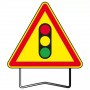 Panneau AK17 Feux Tricolore T1 Taille 700 – Signalisation Chantier