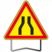 Panneau AK3 Chaussée Rétrécie T1 – Taille 1000 – Signalisation Normée
