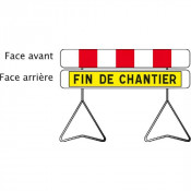 Panneau Chantier / Fin de Chantier – Sécurité Travaux – Double Signalétique