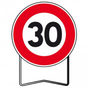 Achatmat – Panneau de Prescription B14 Limitation de Vitesse 30 km/h – Signalisation Routière Sécuri