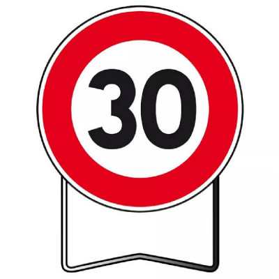 Achatmat – Panneau de Prescription B14 Limitation de Vitesse 30 km/h – Signalisation Routière Sécuri