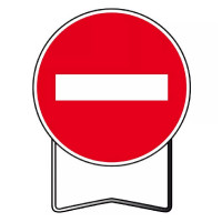 Panneau de Prescription B1 Sens Interdit – Signalisation Routière Sécurisée – Haute Visibilité Durab