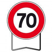 Panneau de Prescription B14 Limitation de Vitesse 70 km/h – Signalisation Routière Sécurisée – Haute