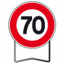 Panneau de Prescription B14 Limitation de Vitesse 70 km/h – Signalisation Routière Sécurisée – Haute