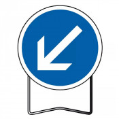 Panneau de Prescription B21a2 Passage Obligatoire à Gauche – Signalisation Routière Sécurisée – Haut