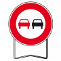 Panneau de Prescription B3 Voiture Interdit de Doubler – Signalisation Routière Sécurisée – Haute Ré
