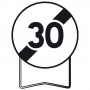 Panneau de Prescription B33 Fin de Limitation de Vitesse 30 km/h – Signalisation Routière Sécurisée 