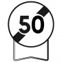 Panneau de Prescription B33 Fin de Limitation de Vitesse 50 km/h – Signalisation Routière Sécurisée 