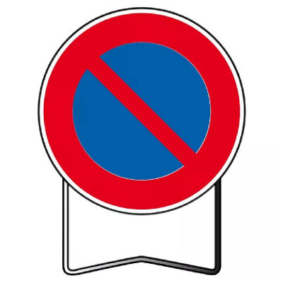 Panneau de Prescription B6a1 Stationnement Interdit – Signalisation Routière Sécurisée – Haute Résis