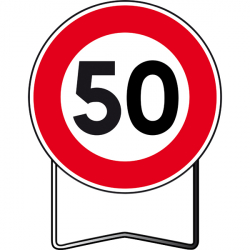 Panneaux de prescription B14 Limitation de vitesse 50km/h