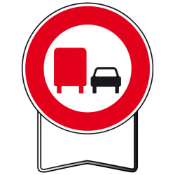 Panneaux de prescription B3a Camion interdit doubler
