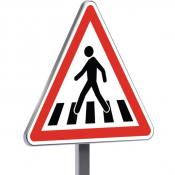 Panneau routier "passage pour piéton" - Type A