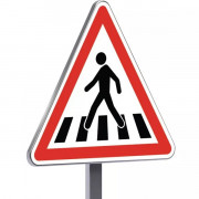 Panneau routier "passage pour piéton" - Type A