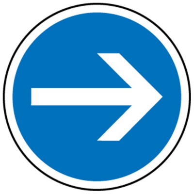 Panneaux routier Direction obligatoire à droite B21-1