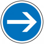 Panneaux routier Direction obligatoire à droite B21-1