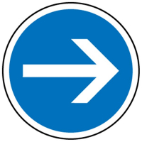 Panneaux routier Direction obligatoire à droite B21-1 Panneaux routier Direction obligatoire à droite B21-1