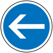 Panneaux routier Direction obligatoire à gauche B21-2