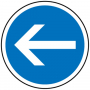 Panneaux routier Direction obligatoire à gauche B21-2