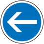 Panneaux routier Direction obligatoire à gauche B21-2