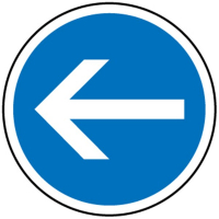 Panneaux routier Direction obligatoire à gauche B21-2 Panneaux routier Direction obligatoire à gauche B21-2