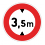 Panneaux routier Limitation de hauteur B12