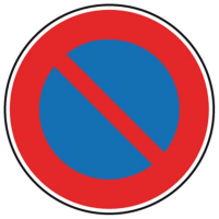 Panneaux routier Stationnement interdit B6a1 Panneaux routier Stationnement interdit B6a1