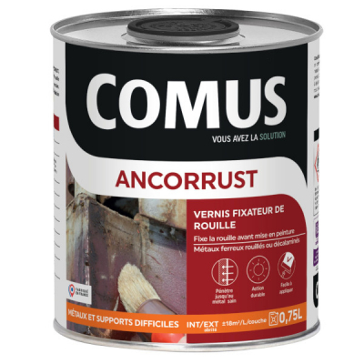 Vernis Fixateur de Rouille Avant Peinture - Stoppe la Corrosion sur Métaux Ferreux -  ANTICORRUST