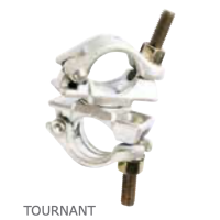 Collier avec vis tournant diam. 49 mm en acier galvanisé Collier avec vis tournant diam. 49 mm en acier galvanisé