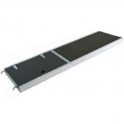 Lot de 10 planchers à trappe alu/bois 3000 x 750 mm pour échafaudage de façadier