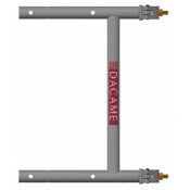 Raccord extrémité à colliers (acier) pour DUO-45/DINO-48