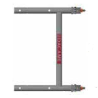 Raccord extrémité à colliers (acier) pour DUO-45/DINO-48