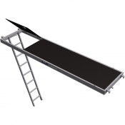 Plancher à trappe avec échelle aluminium DUARIB - largeur 0,72 m