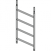 Cadre en aluminium avec 4 échelons