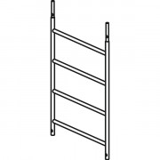 Cadre en aluminium avec 4 échelons