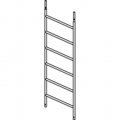 Cadre en aluminium avec 6 échelons
