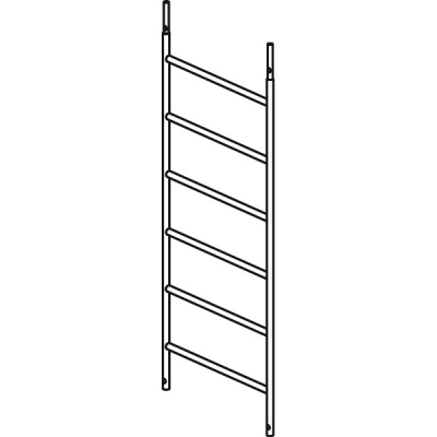 Cadre en aluminium avec 6 échelons