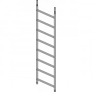 Cadre en aluminium avec 8 échelons