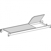 Plate-forme avec trappe d'accès
