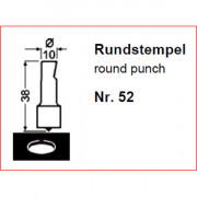 Poinçons ronds pour poinçonneuse 21/8P - N°52 - Ø 11 à 18 mm