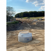Couvercle de regard en acier Ø 780 mm – recouvrement temporaire de chantier voirie