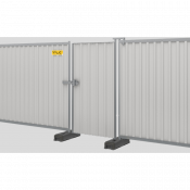 Portail piétons pour palissades de chantier