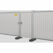 Portail piétons pour palissades de chantier