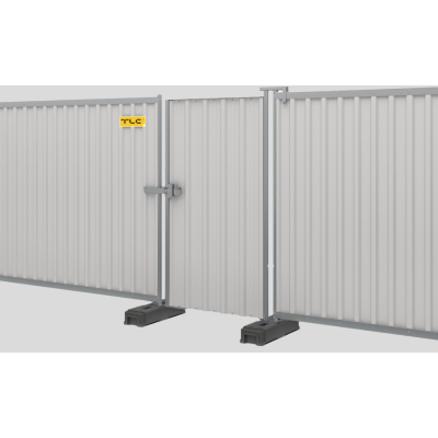 Portail piétons pour palissades de chantier