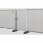 Portail piétons pour palissades de chantier