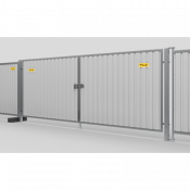 Portail pour véhicules pour palissades de chantier