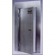 Porte provisoire de chantier galvanisé