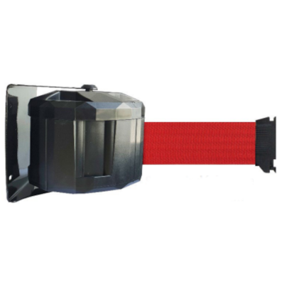 Enrouleur mural 10 m - Sangle rouge 5 cm
