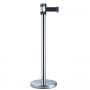 Poteau de guidage chromé à sangle Premium 2,10 m