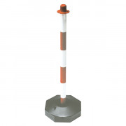 Poteau support chaîne bicolore Hauteur 900 mm