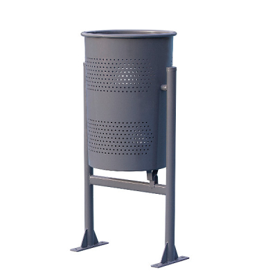 Corbeille 60 litres grise